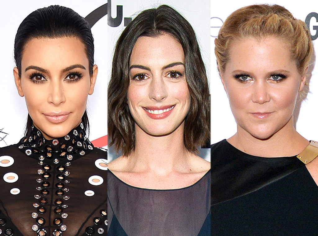 Kim Kardashian, Anne Hathaway, Amy Schumer Kim Kardashian, Anne Hathaway, Amy Schumer